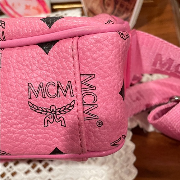 MCM Vibrant Pink Crossbody Bag - Picture 7 of 8
